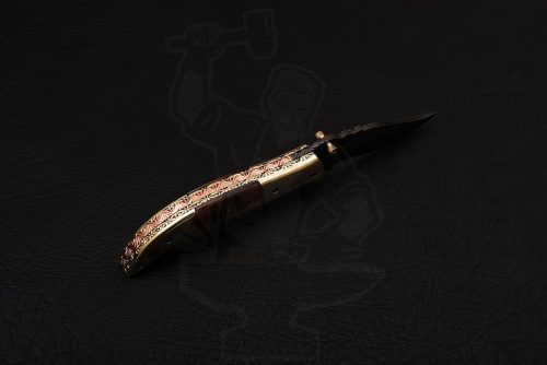Damascus Handmade Liner Lock Knife - Image 5