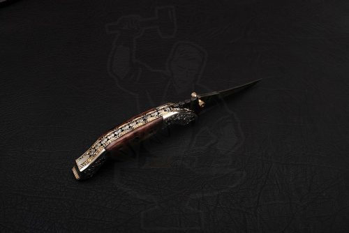 Damascus Handmade Liner Lock Knife - Image 3