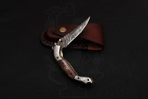 Damascus Handmade Liner Lock Knife - Image 5