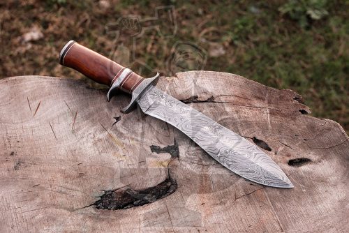 Damascus Sub Hilt Bowie - Image 2