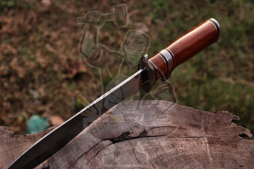 Damascus Sub Hilt Bowie - Image 3