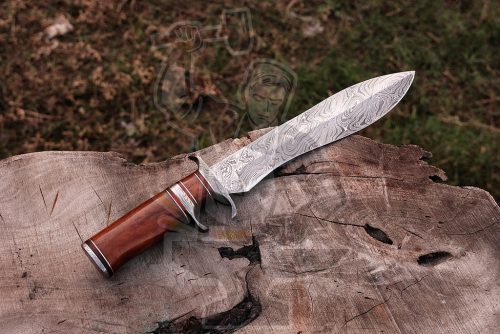 Damascus Sub Hilt Bowie - Image 4