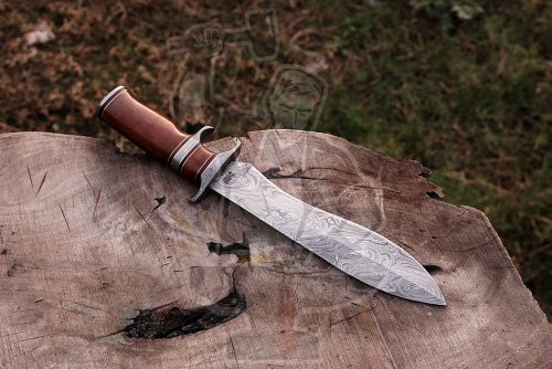 Damascus Sub Hilt Bowie - Image 5