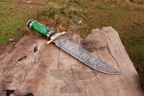 Damascus Steel Bowie - Image 2