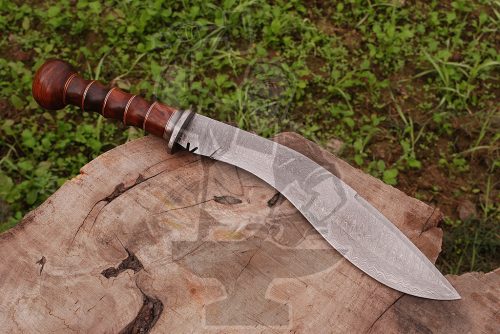 Damascus Large Collectible Kukri - Image 2
