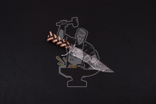 Damascus Bowie KNIFE - Image 2