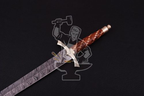 Damascus Celtic sword - Image 3
