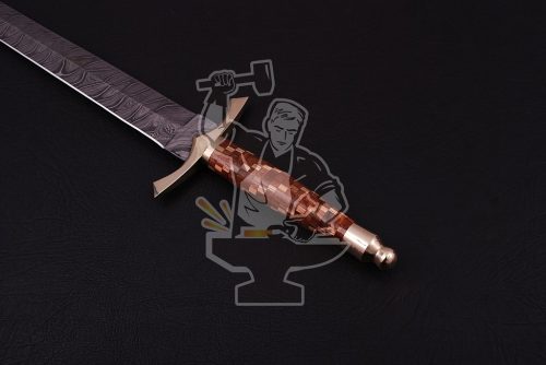 Damascus Celtic sword - Image 4