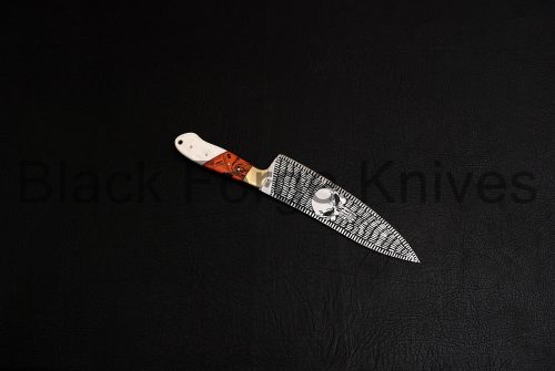 J2 ETCHED BLADE KITCHEN/CHEF KNIFE - Image 5