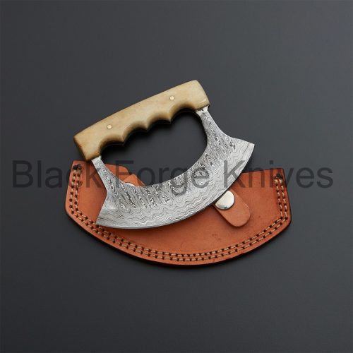 Damascus Ulu Knife - Image 2