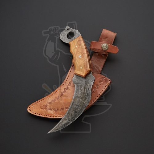 Damascus Karambit Knife - Image 2