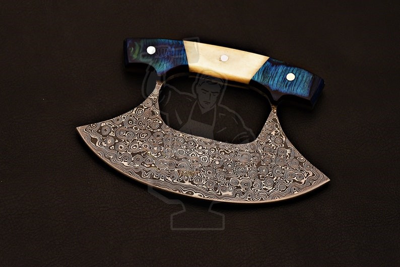Damascus Ulu Knife - Image 2