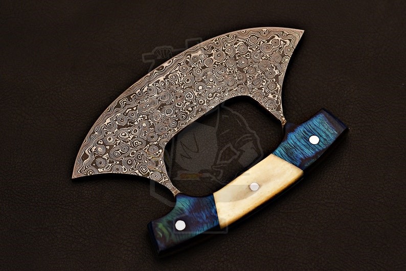 Damascus Ulu Knife - Image 3