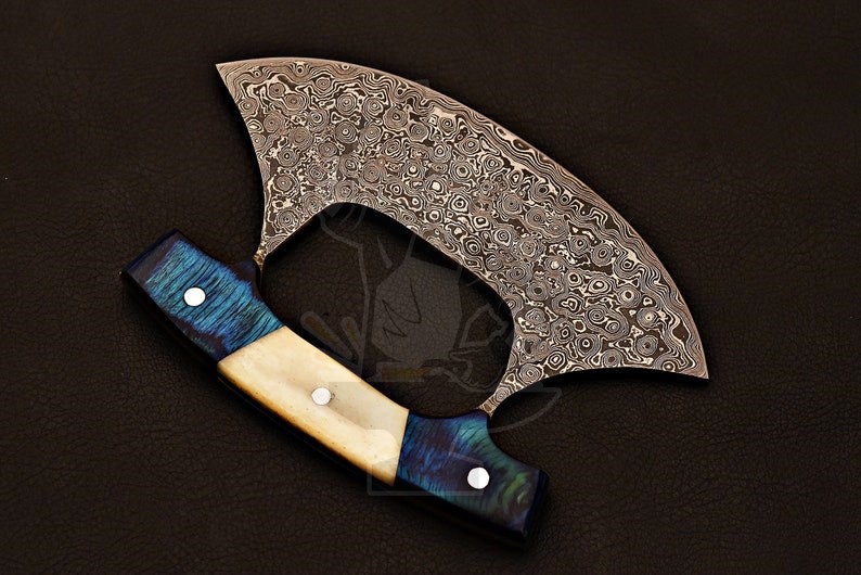 Damascus Ulu Knife - Image 4