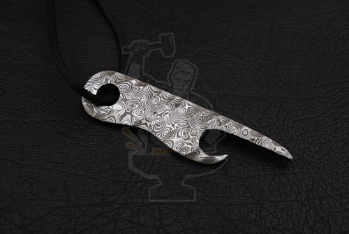 DAMASCUS TEXTURED/CHISEL BOTTLE OPENER - Image 2