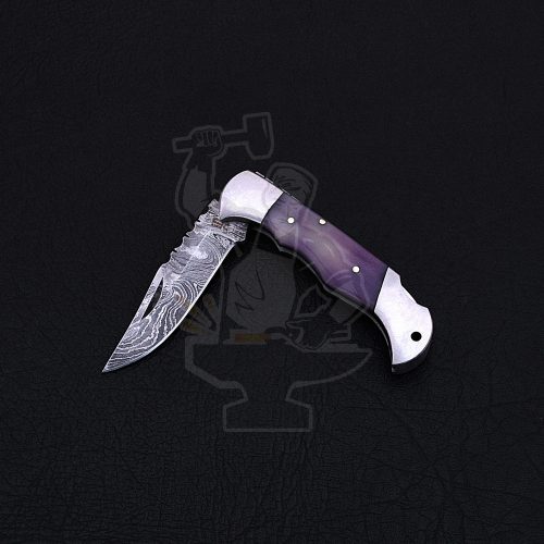 DAMASCUS FOLDING KNIFE - Image 4