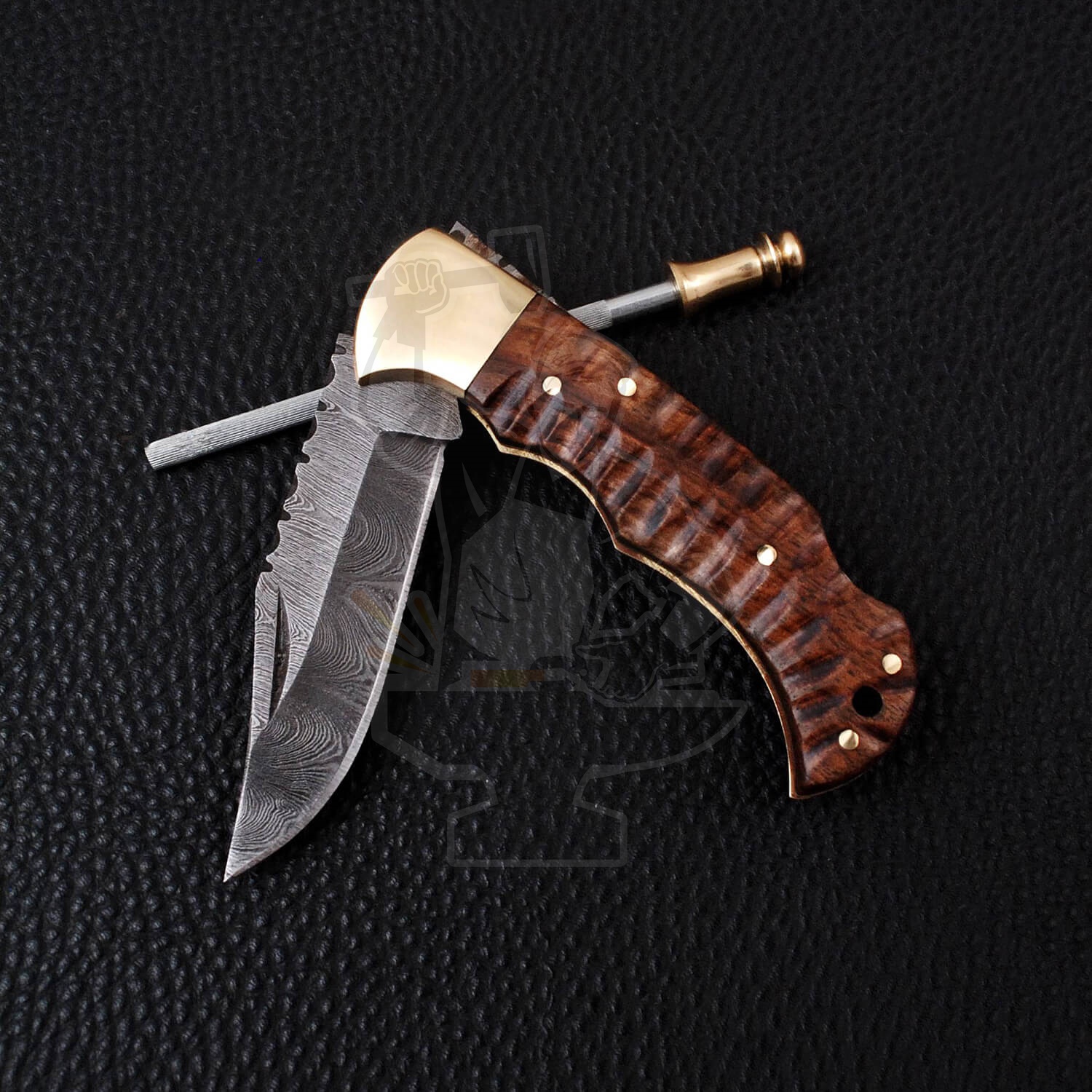 DAMASCUS FOLDING KNIFE - Image 4