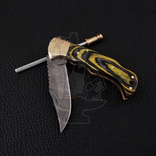 DAMASCUS FOLDING KNIFE - Image 4