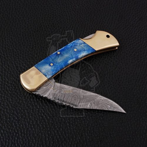 DAMASCUS FOLDING KNIFE - Image 4