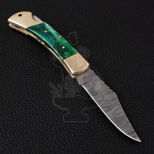 DAMASCUS FOLDING KNIFE - Image 2