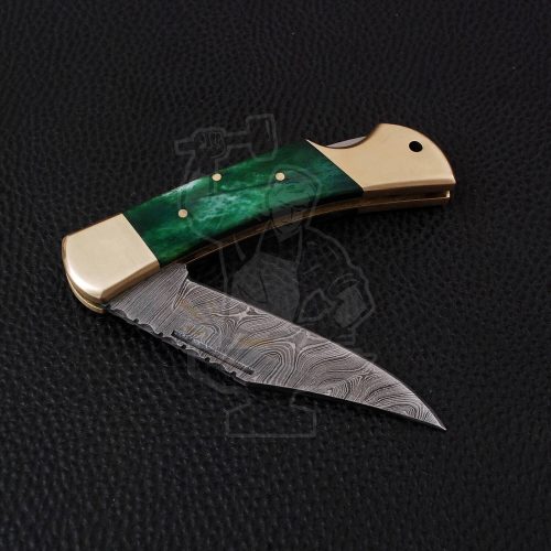 DAMASCUS FOLDING KNIFE - Image 4
