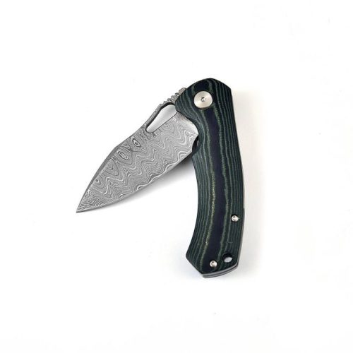 Damascus steel Ball Bearing Flipper Knife - Image 4