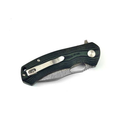 Damascus steel Ball Bearing Flipper Knife - Image 5