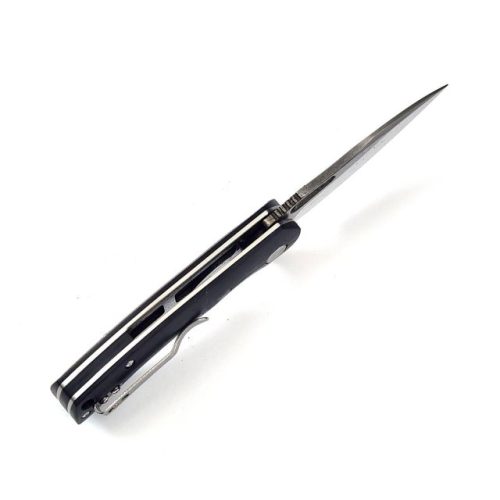 Damascus steel Ball Bearing Flipper Knife - Image 4