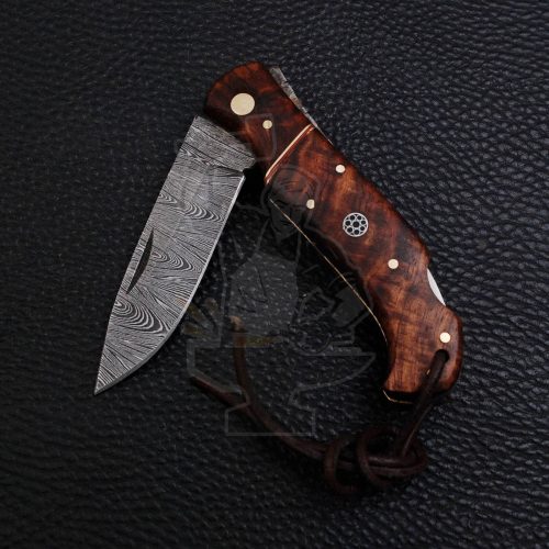 DAMASCUS FOLDING KNIFE - Image 4