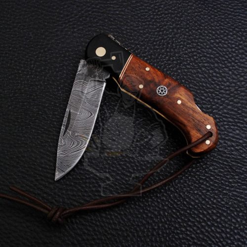 DAMASCUS FOLDING KNIFE - Image 4