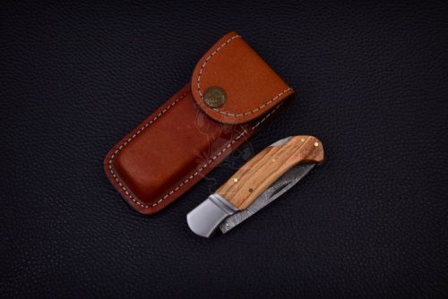 Damascus Steel Pocket Knife - Image 5