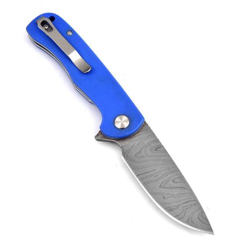 Damascus steel Ball Bearing Flipper Knife - Image 2
