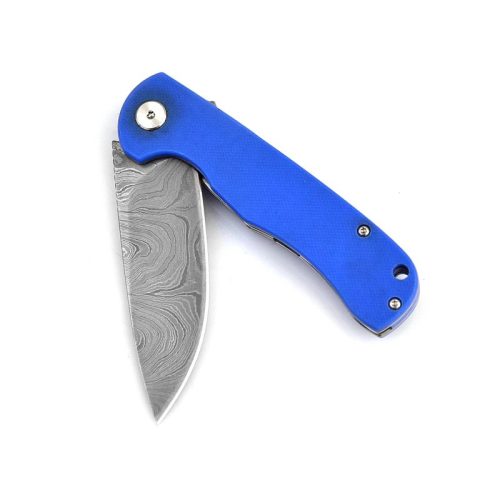 Damascus steel Ball Bearing Flipper Knife - Image 4