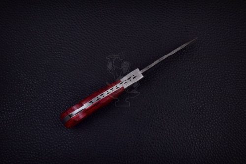 Damascus Steel Blade Pocket Knife - Image 4