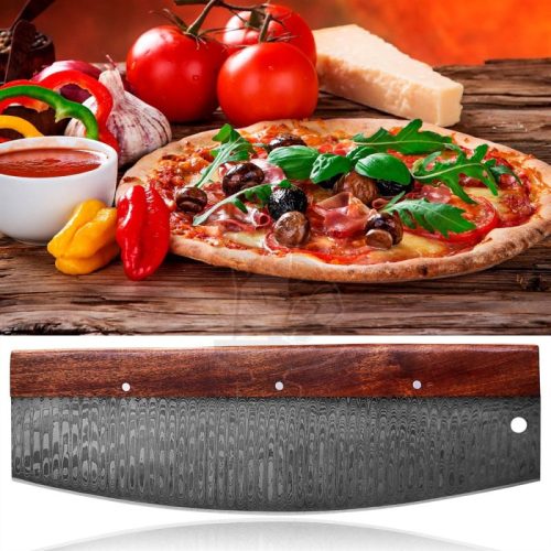 Damascus Large Pizza Cutter/Slicer - Image 5