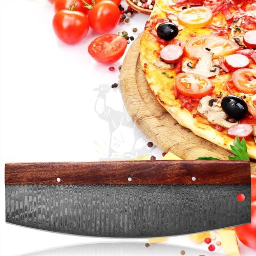 Damascus Large Pizza Cutter/Slicer - Image 4