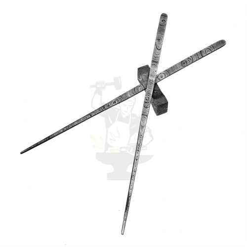 Damascus Chopsticks Pair - Image 5