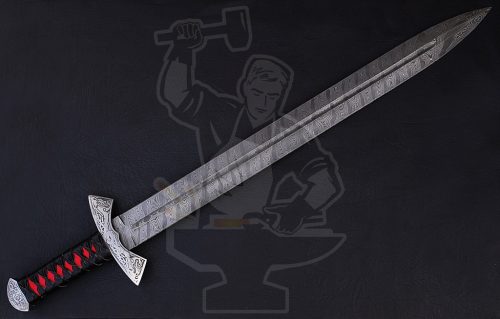 Damascus VIKING SWORD - Image 3