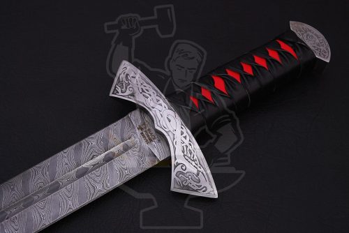 Damascus VIKING SWORD - Image 5