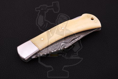 Damascus Folding Knife - Image 4