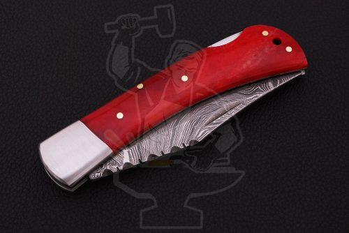 Damascus Folding Knife - Image 4
