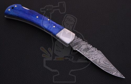 Damascus Folding Knife - Image 2
