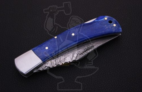 Damascus Folding Knife - Image 4