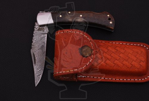 Damascus Folding Knife - Image 3