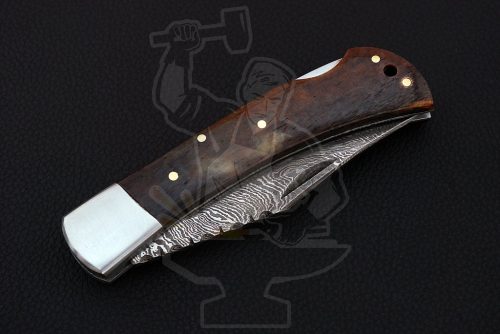 Damascus Folding Knife - Image 4