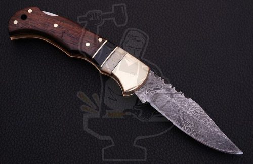 Damascus Folding Knife - Image 2