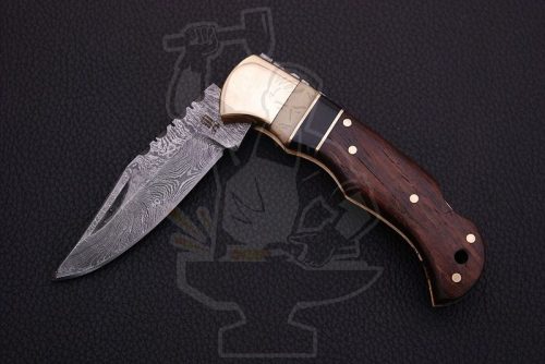 Damascus Folding Knife - Image 3
