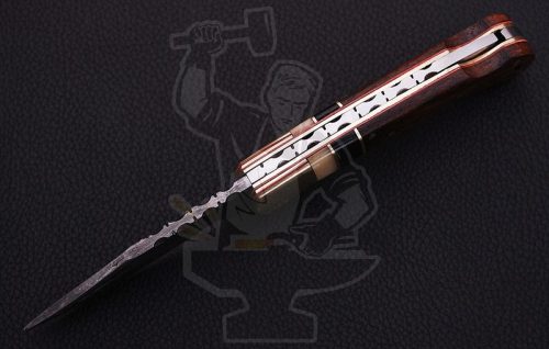 Damascus Folding Knife - Image 5