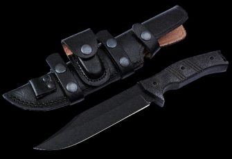 Carbon Steel Powder Coated Combat Tactical knife