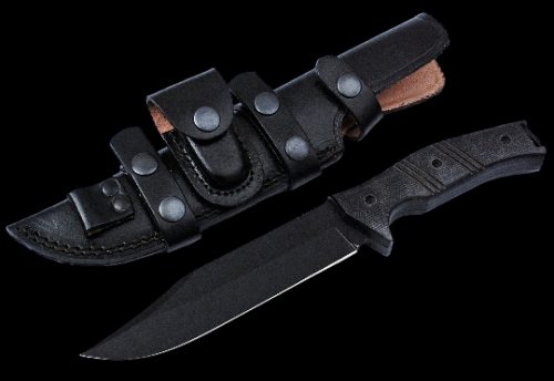 Carbon Steel Powder Coated Combat Tactical knife
